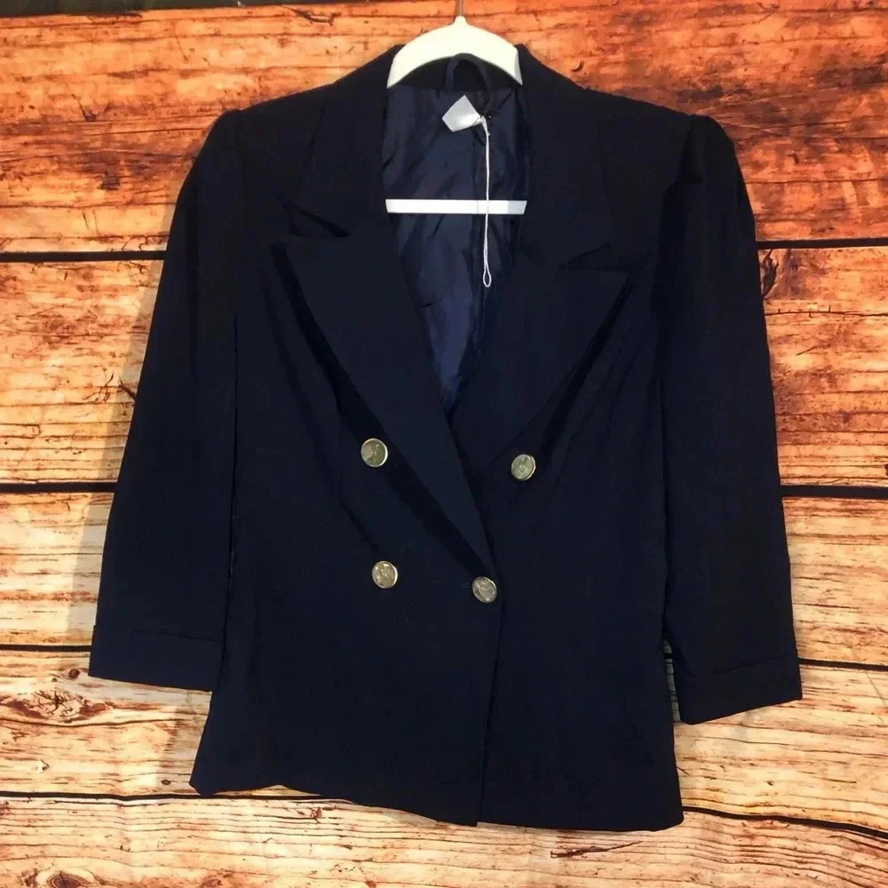 VENUS WOMENS BLUE BLAZER SIZE 4